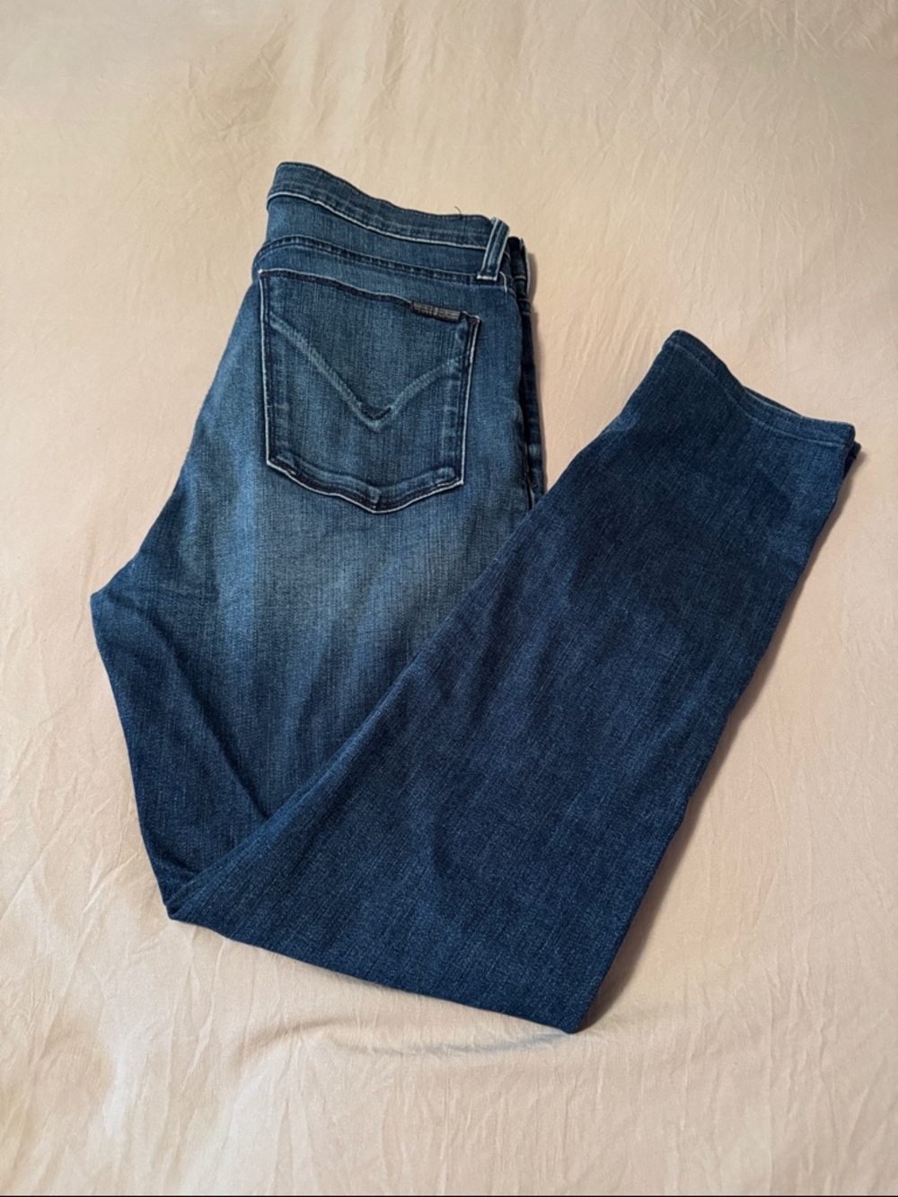 Hudson Jeans Indigo Denim Waistband Detail